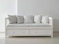 Canapé lit - Bois - 201x90x83 cm - Blanc - Style contemporain