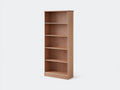 Bibliothèque - Bois - 82x32x188 cm - Chêne naturel - Style classique